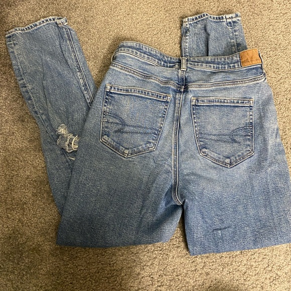 American Eagle Outfitters High Rise Blue Jeans - Picture 2 of 3